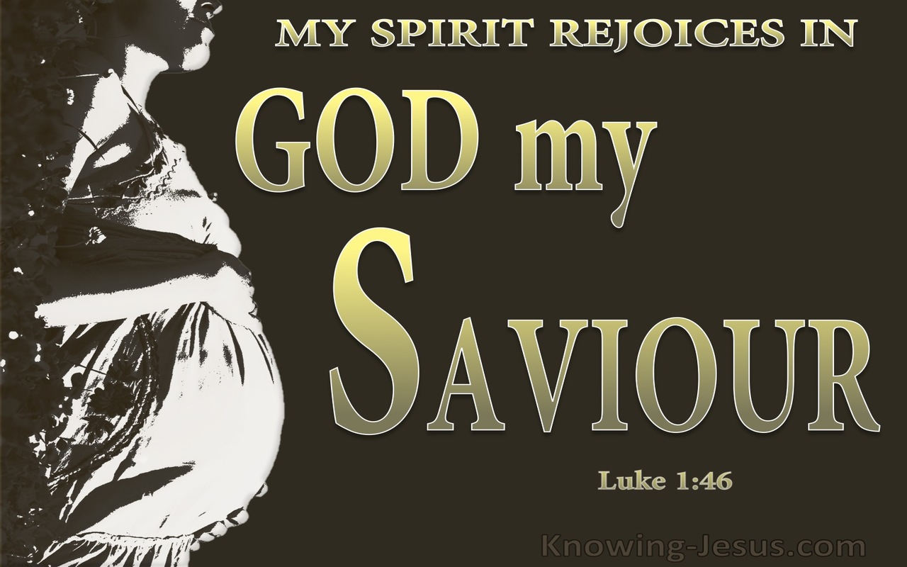 Luke 1:46 My Soul Magnifies The Lord (gold)